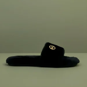 Michael Kors Fur Slide - Black